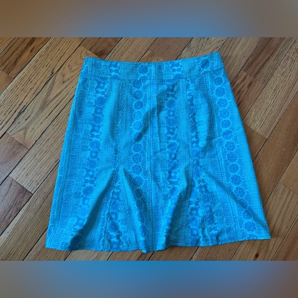 Rip Skirt Hawaii Women’s Size S Floral Paia Beach Glass Turquoise Wrap Skirt - Picture 7 of 10